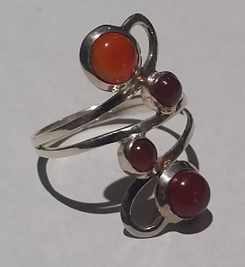 Large Sterling Silver Cocktail Ring: Large Sterling Silver Cocktail Ring