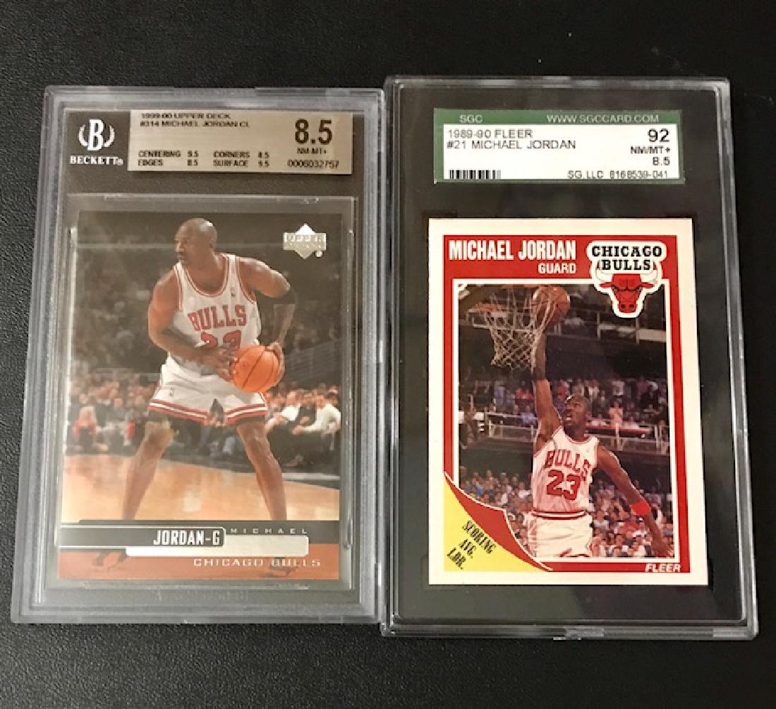 Lot of 2 Graded MICHAEL JORDAN Basketball Cards: Lot of 2 Graded MICHAEL JORDAN Basketball Cards
