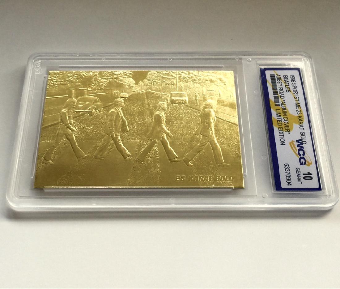 Gem 10 Rare 23k Gold BEATLES *Album Cover* Card: Hard to Find – Limited Edition – Multiple Photos Posted