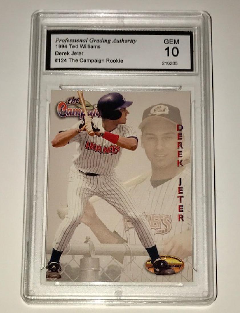 Gem Mint 10 DEREK JETER Rookie Baseball Card: Gem Mint 10 DEREK JETER Rookie Baseball Card