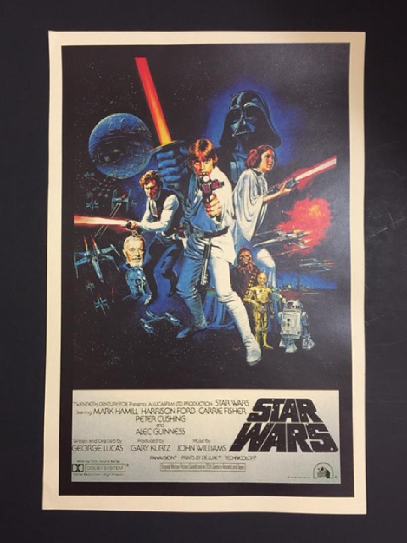 1977 STAR WARS Movie Theatre Lobby Card Poster: The Original Star Wars – 12” x 18” - Print Date Unknown