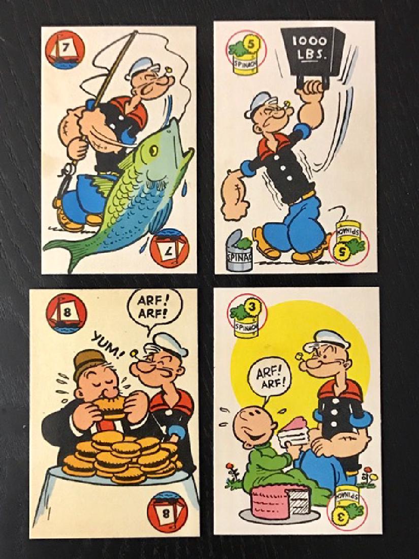 Rare 1960’s Lot of 4 POPEYE Comic Strip Cards: Rare 1960’s Lot of 4 POPEYE Comic Strip Cards