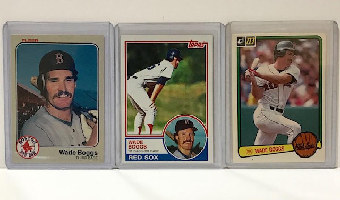 Lot of 3 Mint WADE BOGGS Rookie Baseball Cards: Lot of 3 Mint WADE BOGGS Rookie Baseball Cards