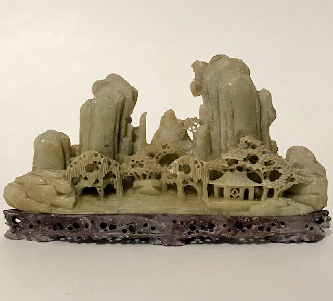 Early Chinese Hand Carved Soapstone Sculpture: Early Chinese Hand Carved Soapstone Sculpture