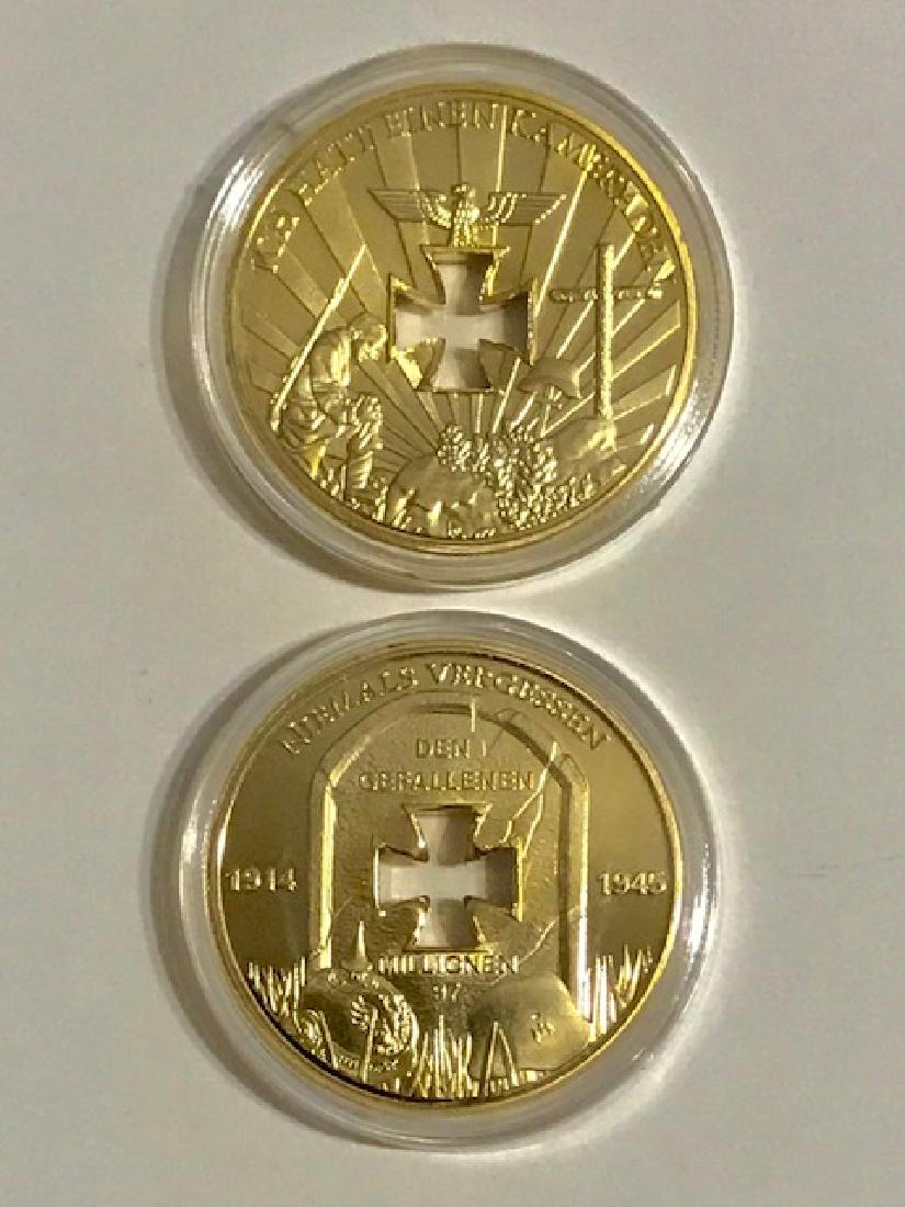 REICHSBANK German .999 Gold Clad Iron Cross Coin: REICHSBANK German .999 Gold Clad Iron Cross Coin