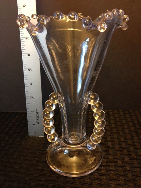 Tall Vintage IMPERIAL CANDLEWICK Crystal Vase: Very Hard to Find - Flawless