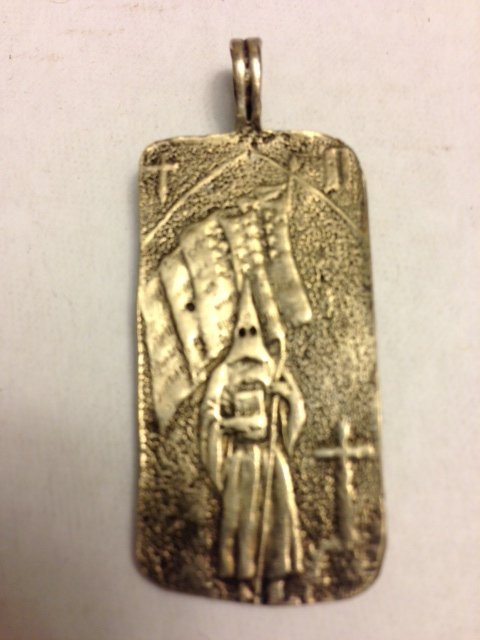 Vintage Sterling Silver KKK Pendant: Multiple Photos Posted