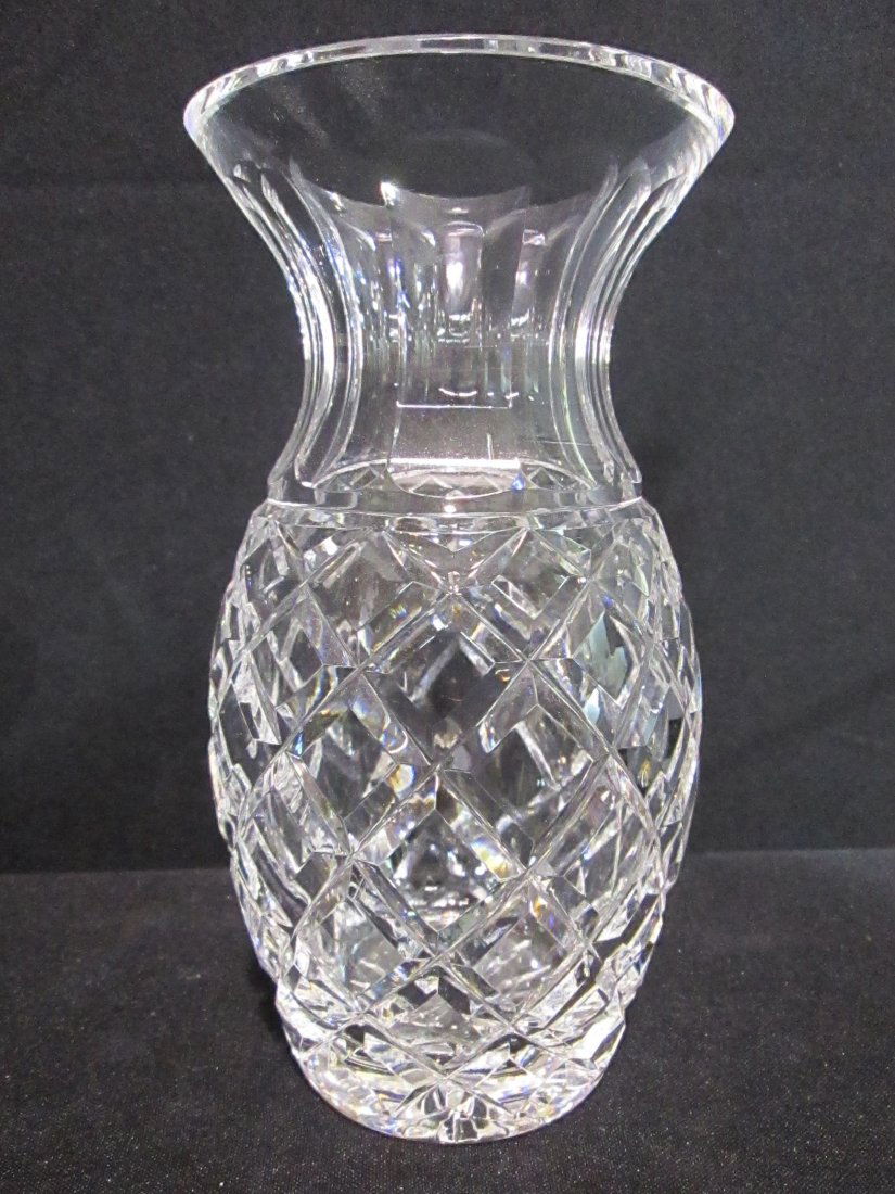 WATERFORD Crystal 7" PINEAPPLE Shape Vase
