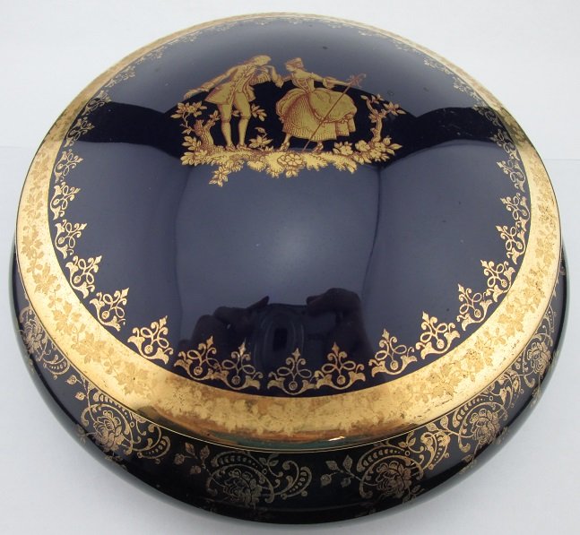 Large Limoges Porcelain Jewelry Box: Large Limoges Porcelain Jewelry Box