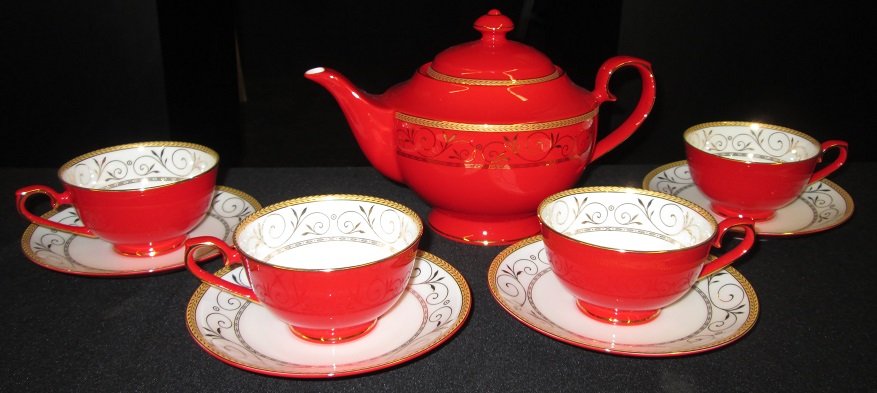teavana yellow tea set