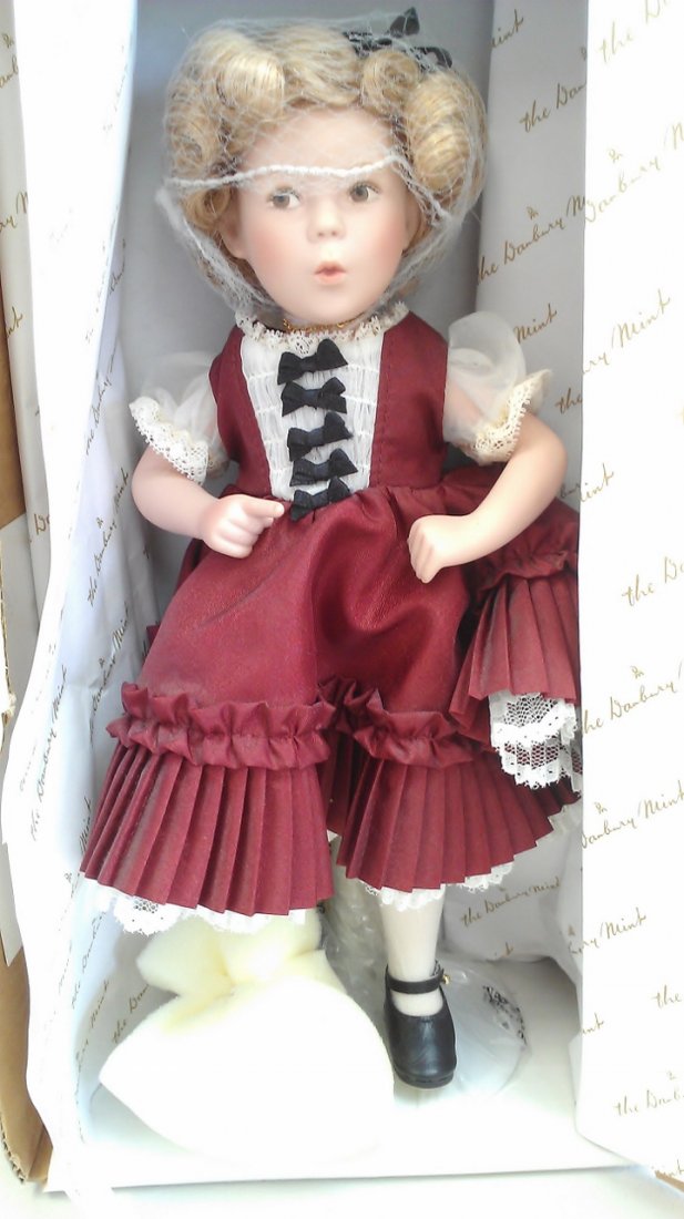 shirley temple porcelain dolls danbury mint value