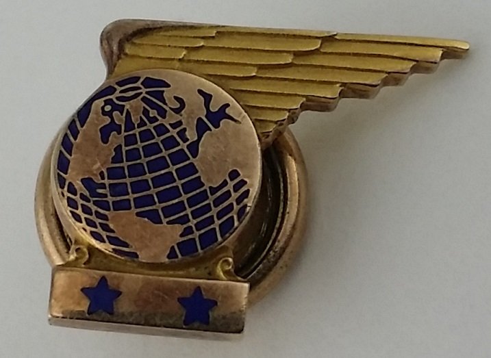 Pan Am 10k Gold Service Pin: Pan Am 10k Gold Service Pin