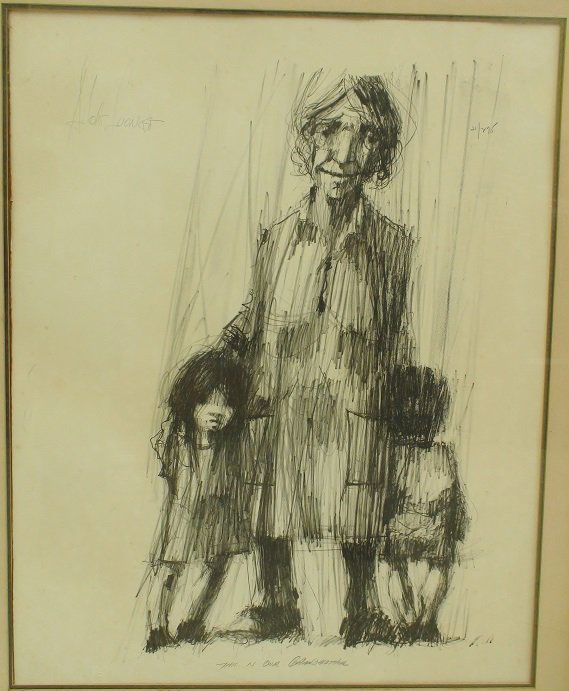 Aldo Luongo Signed Lithograph: Aldo Luongo Signed Lithograph "thi is our grandmother" # 21/275 31" x 25.5"