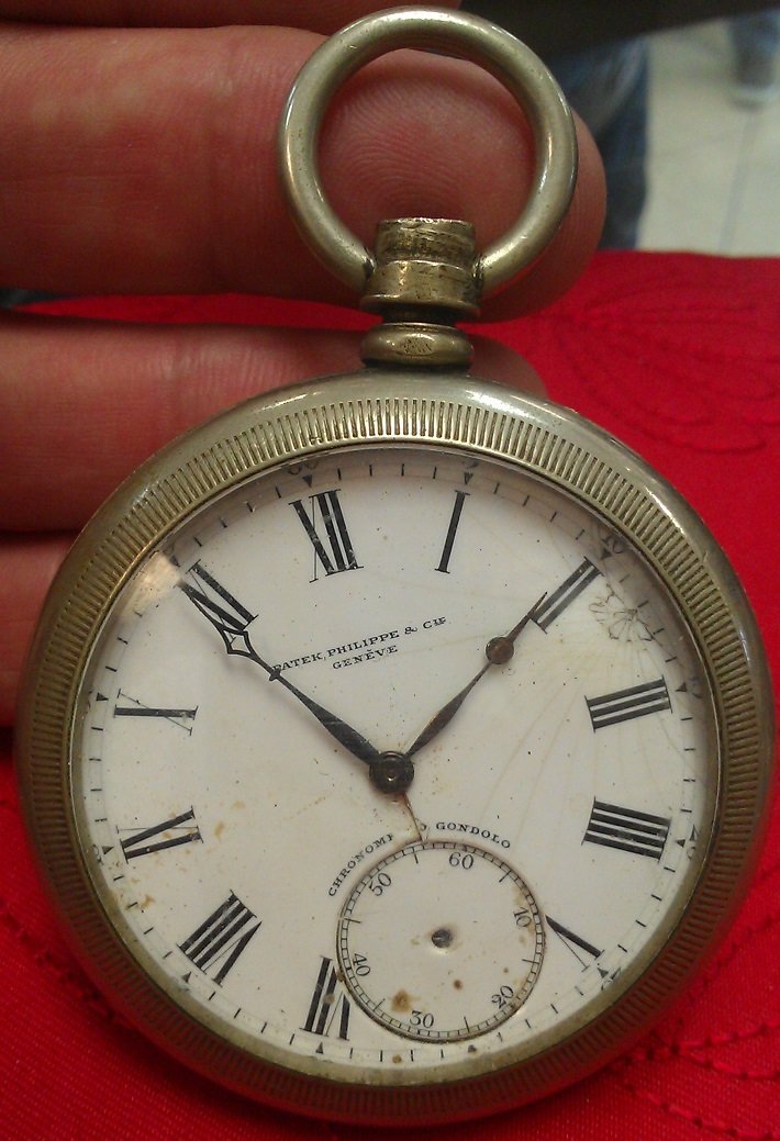 Vintage Patek Philippe Gondolo Pocket Watch: Needs Repair, But seems to be complete.