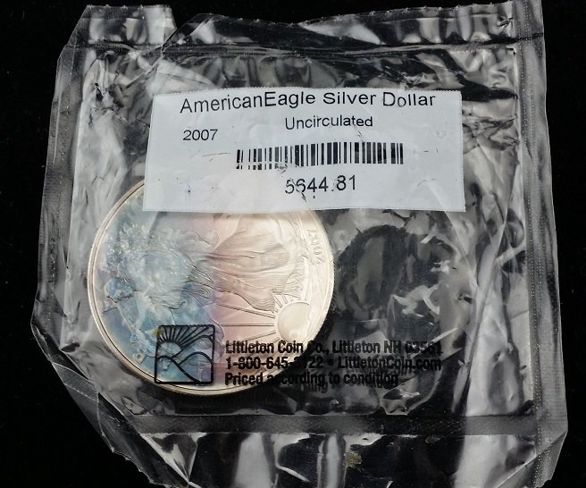 2007 Uncirculated Silver Eagle Dollar: 2007 Uncirculated Silver Eagle Dollar