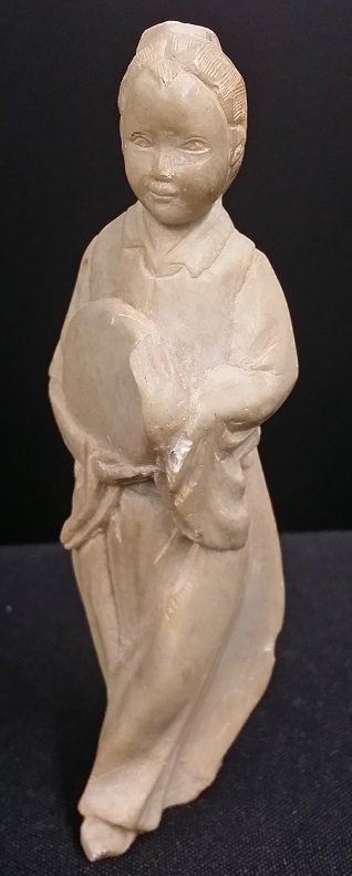 19th Century Chinese Soapstone Figure: 19th Century Chinese Soapstone Figure