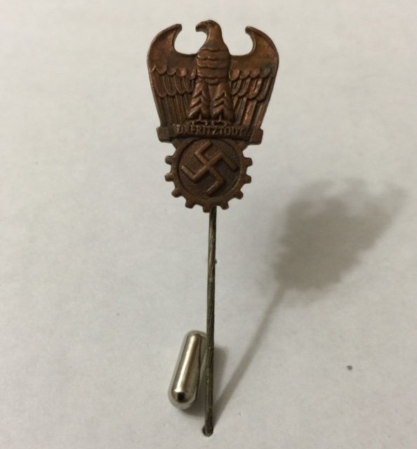 German NAZI Swastika Eagle Tie or Lapel Pin Jan 08, 2015
