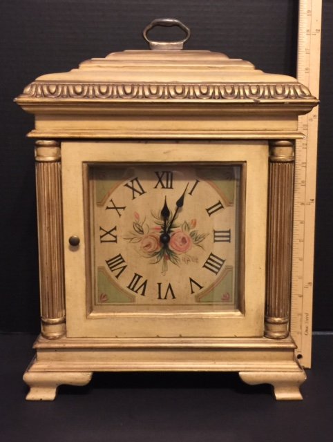 LG. Beautiful ETHAN ALLEN Painted Carriage Clock: New Replacement Retail Value $299.99 WORKING & LOOKS PERFECT - Multiple Photos Posted