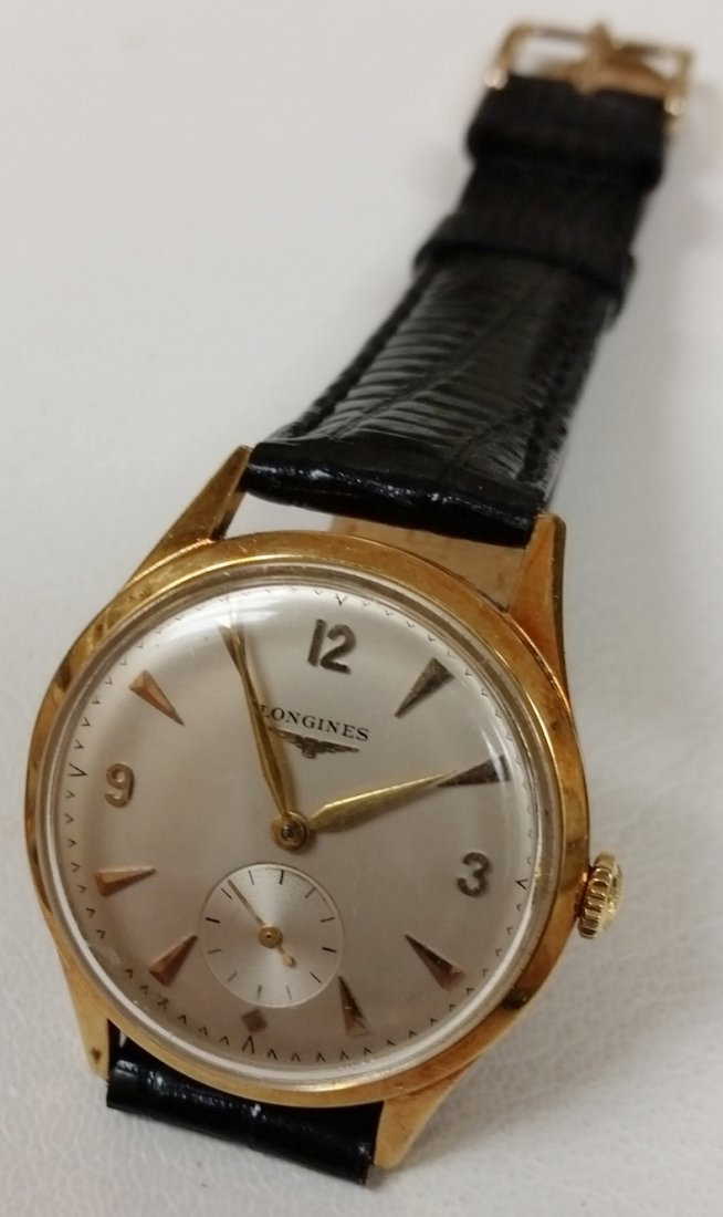 LONGINES VINTAGE 18K GOLD AUTOMATIC MENS WATCH