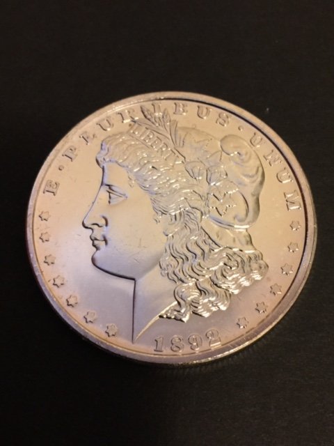 1892-S Morgan Silver Clad Dollar Tribute Coin: Part of the Million Dollar Morgan Non-Monetary Coin Collection (COPY COIN)