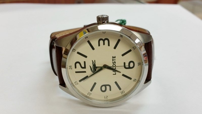 Lacoste large size ss mens watch , brand new never worn: Lacoste large size ss mens watch , brand new never worn