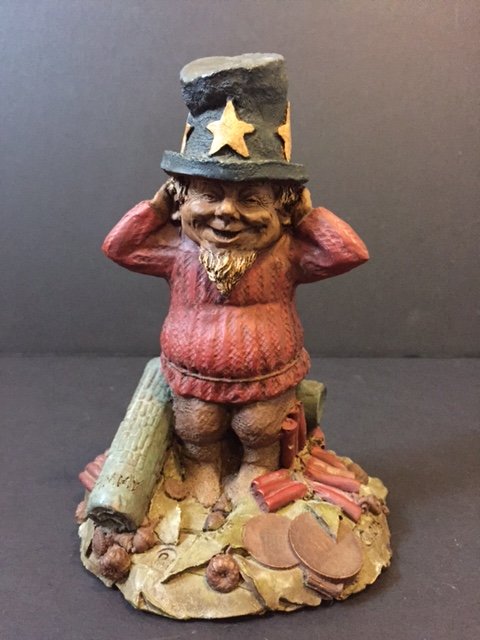 RARE Hand Signed TOM CLARK Gnome "SAMMY": # 81 - Rare Mold - Hand Crafted - Dated Multiple Photos Posted