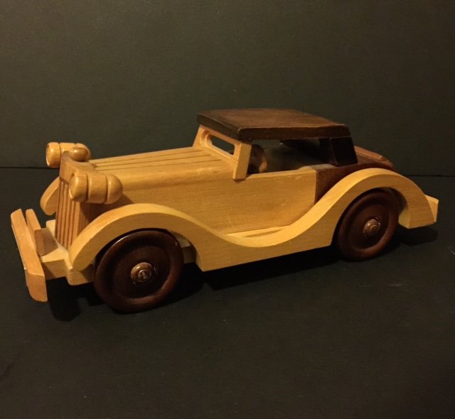 VTG. Carved Wood 1935 Auburn 851 SC Model Car: COOL CAR - Multiple Photos Posted