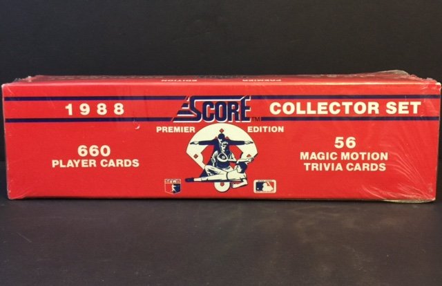 Sealed 1988 SCORE Premier Ed. Baseball Cards Set: KEY YEAR for Prominent Rookies COMPLETE SET - FACTORY SEALED