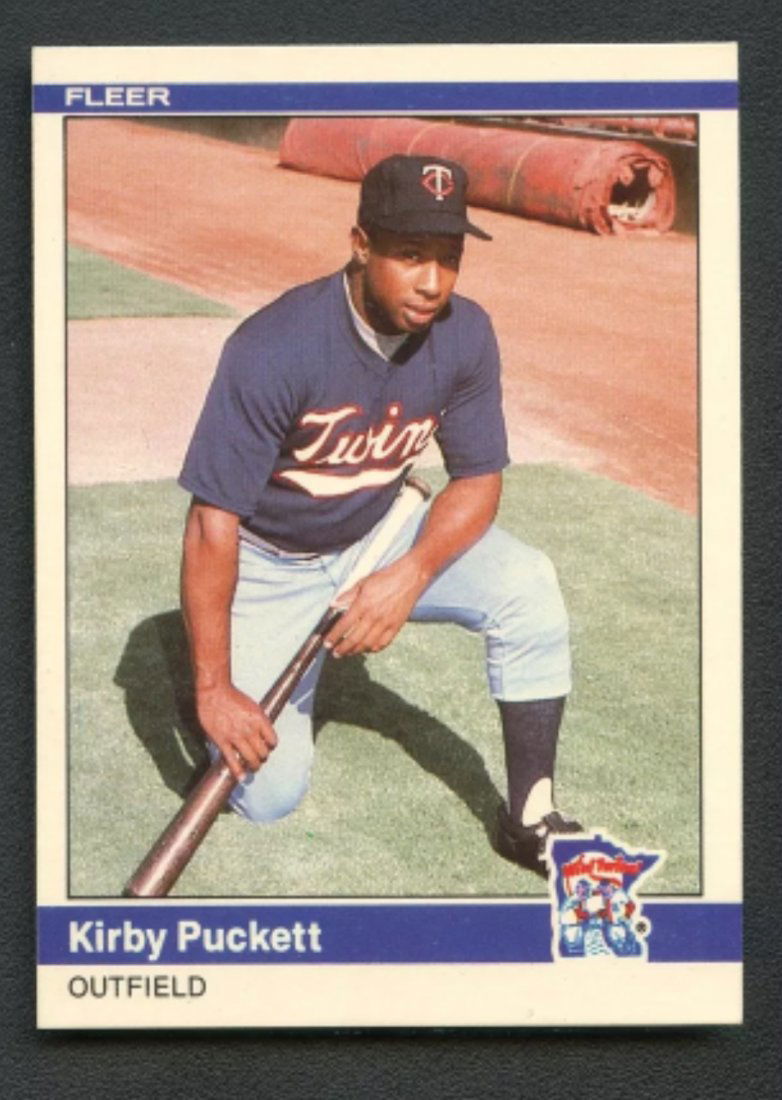 84 Fleer Update Rookie Baseball Card KIRBY PUCKETT: # U-93 - Near Mint Condition