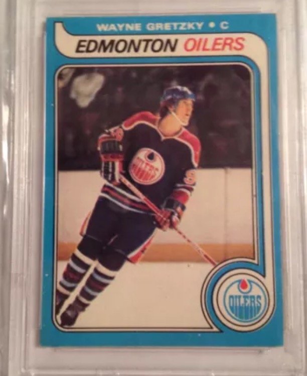 WAYNE GRETZKY 1980 Topps Rookie Hockey Card: Excellent Condition