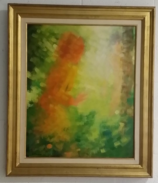 A Franco Oil on Canvas: frame measures 36"x31"