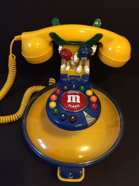 Vintage M & M Candy Dispenser Working Telephone: Vintage M & M Candy Dispenser Working Telephone