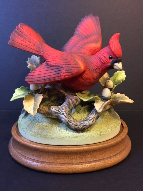 Beautiful ANDREA by SADEK Porcelain "CARDINAL": Great Piece - Hard to Find Mold - Perfect Condition Multiple Photos Posted