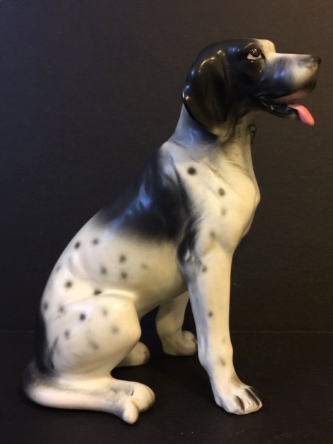 Rare NIPPER & MANN Porcelain ENGLISH SETTER Dog: Large Rare Piece - Multiple Photos Posted