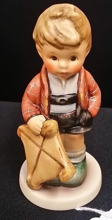 Goebel MJ Hummel Figurine Boy w/ Kite: Windy Wishes