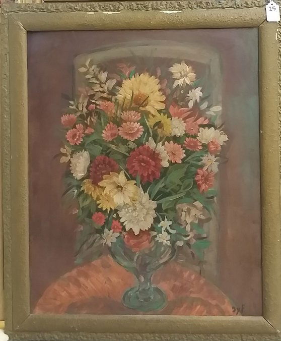 Oil on Cardboard Signed Marcel Dyf: frame measures approx 29" x 25"