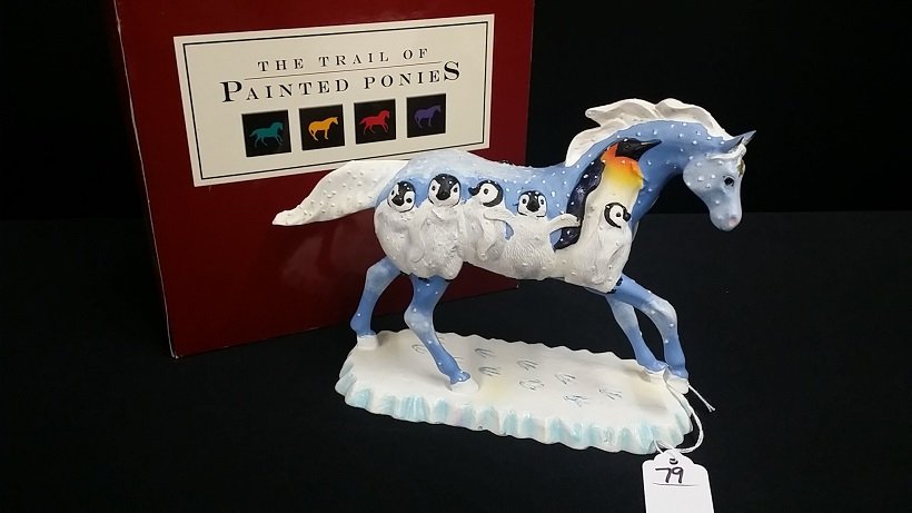 The Trail of Painted Ponies "Penguin Express": with original box and tag.