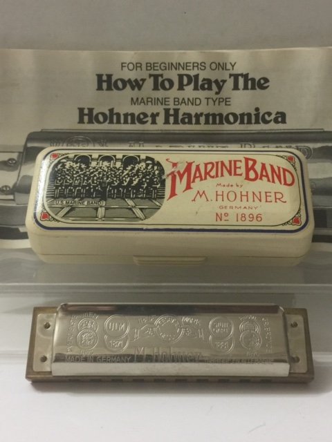 Vintage M. HOHNER "Marine Band" Harmonica: MADE in GERMANY - Original Box & Paperwork COLLECTOR GRADE