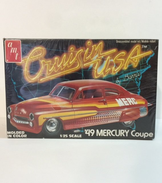 Rare MATCHBOX/LESNEY 1949 Mercury Coupe Model Kit: SEALED "CRUISIN USA by BARRIS - Multiple Photos Posted