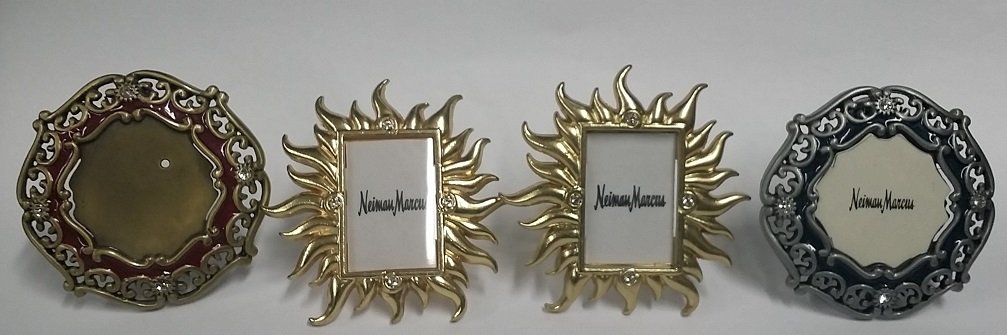 Lot of 4 Jay Strongwater Mini Picture Frames: Lot of 4 Jay Strongwater Mini Picture Frames