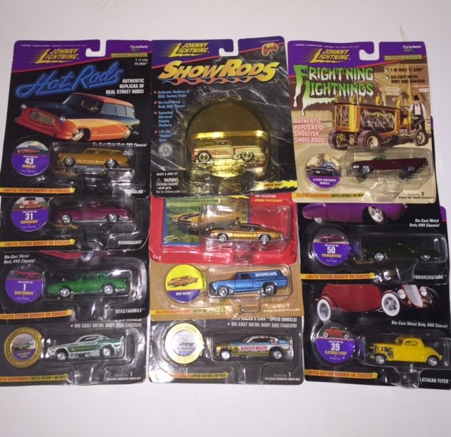 Lot of 11 Assorted Vintage JOHNNY LIGHTNING Cars: Came Directly from a Vintage Toy Store in Georgia Which was Shut Down by The IRS