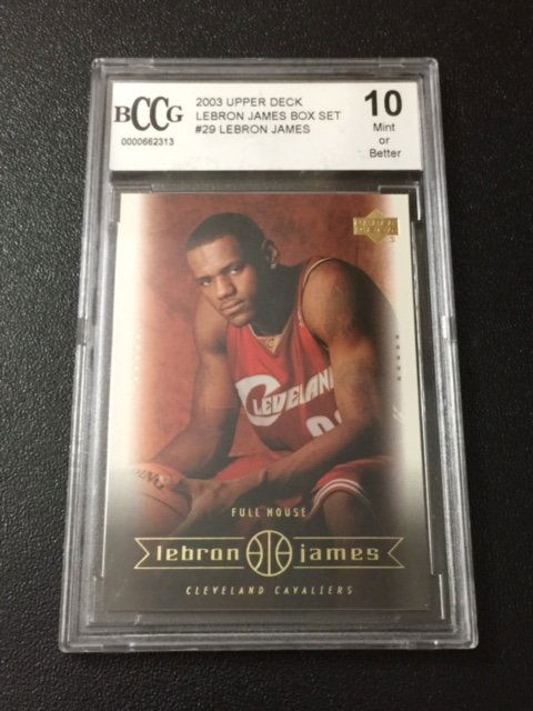 Graded Gem 10 LEBRON JAMES Rookie Basketball Card: Graded Gem 10 LEBRON JAMES Rookie Basketball Card