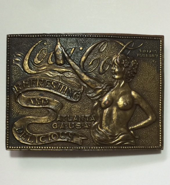 Vintage TIFFANY Foundry COCA-COLA Belt Buckle: Vintage TIFFANY Foundry COCA-COLA Belt Buckle