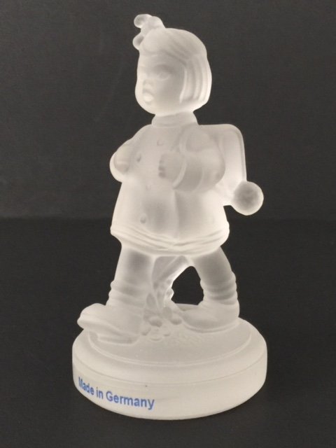 Vintage Signed MJ HUMMEL German Crystal Figurine: Multiple Photos Posted