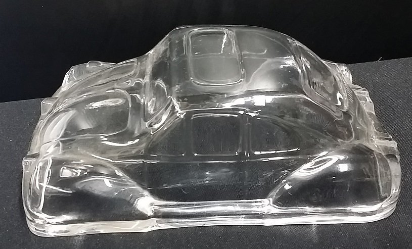 Vintage Volkswagen Beetle Glass Candy Dish: Vintage Volkswagen Beetle Glass Candy Dish