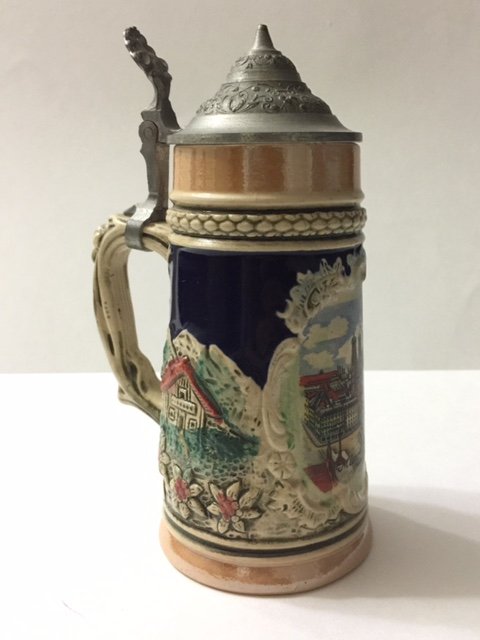 Rare Early EGON BAY HANDARBEIT German Beer Stein