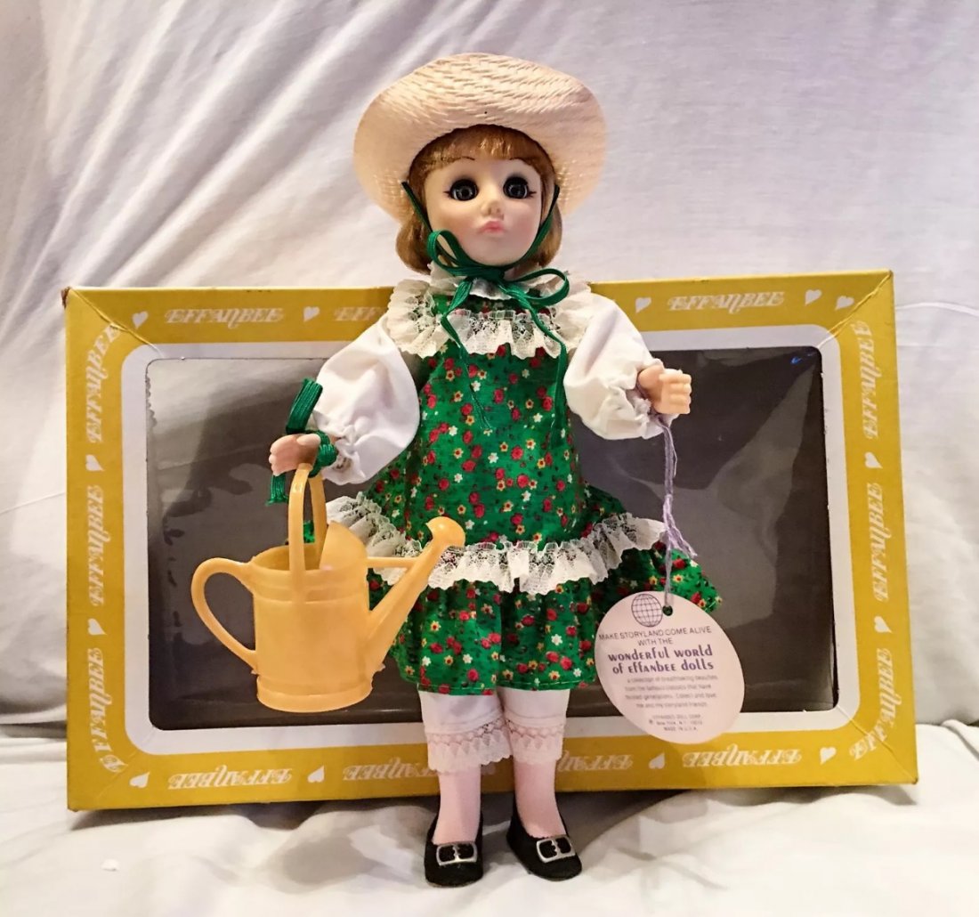 RARE Vintage EFFANBEE Doll "MARY, MARY" in Box: 11" Tall - MARY, MARY Had a Little Lamb Doll Multiple Photos Posted