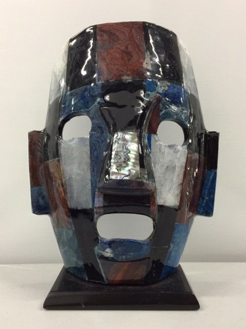 Vintage ABALONE Mayan Aztec Burial-Death Mask: Vintage ABALONE Mayan Aztec Burial-Death Mask