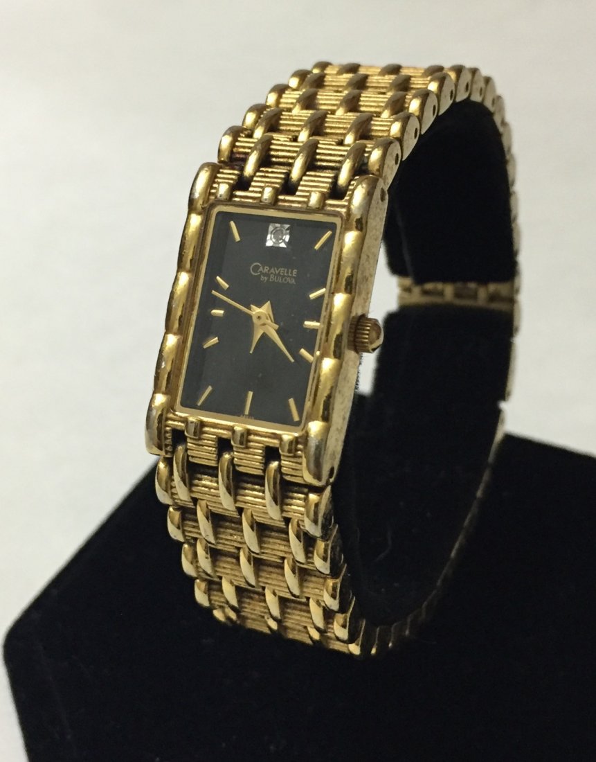 VTG Ladies CARAVELLE by BULOVA Gold Filled Watch: Like New Condition - Pre-Owned - Great Looking Watch