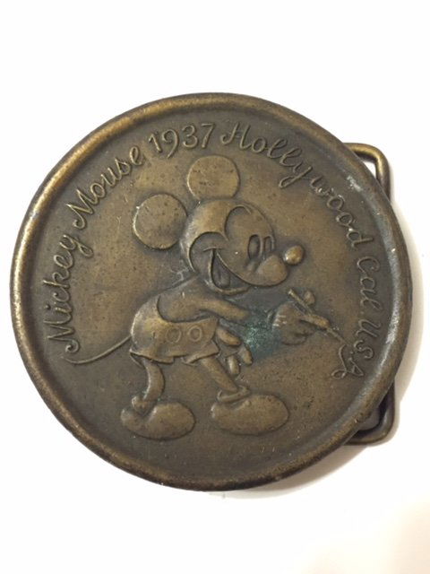 Dated 1937 TIFFANY & Co/Mickey Mouse Belt Buckle: Official Disney Product - Made in London England RARE Piece - MUST SEE ALL PHOTOS